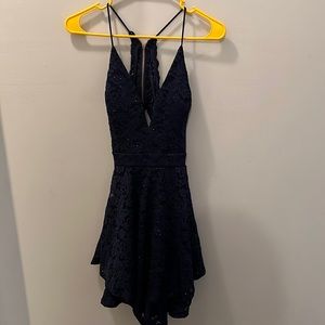Navy blue homecoming dress